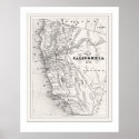 California Map from 1876 posters
