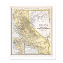 California Map from 1886 Poster posters