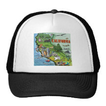 California Map Hat