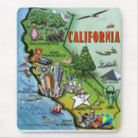 California Map Mouse Pads