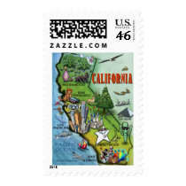 California Map postage