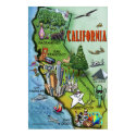 California Map Poster posters by FunGraphix California Map Poster posters