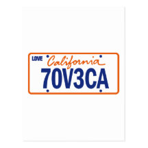 CALIFORNIA MEDAL LOVE REGISTRATION POST CARDS