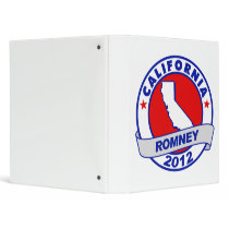 California Mitt Romney 3 Ring Binder
