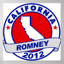 California Mitt Romney Poster
