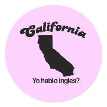California Motto - Yo hablo ingles stickers