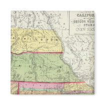 California, Oregon, Washington, Utah, New Mexico 3 Fridge Magnets