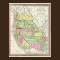 California, Oregon, Washington, Utah, New Mexico 3 posters
