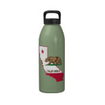 California Outline and Flag Drinking Bottle