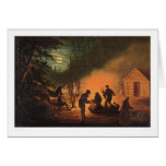 California Pioneers Around a Campfire (0131A) cards