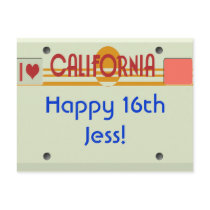 California Plates Post Cards