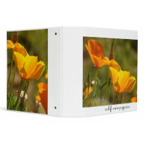California Poppies Avery Binder