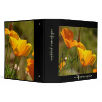 California Poppies Avery Binder