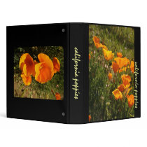 California Poppies Avery Binder