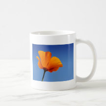 California Poppy Against Blue Sky Mug