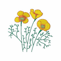 California Poppy embroidered shirts by ZazzleEmbroidery California Poppy embroidered shirts