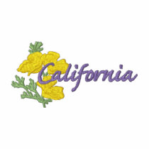 California Poppy embroidered shirts by ZazzleEmbroidery California Poppy embroidered shirts