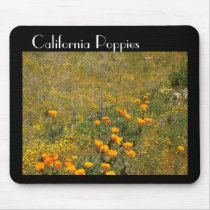California Poppy Flowers Mousepad by farmer77 California Poppy Flowers Mousepad