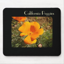 California Poppy Flowers Mousepad by farmer77 California Poppy Flowers Mousepad
