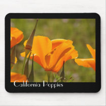 California Poppy Flowers Mousepad by farmer77 California Poppy Flowers Mousepad