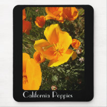 California Poppy Flowers Mousepad by farmer77 California Poppy Flowers Mousepad