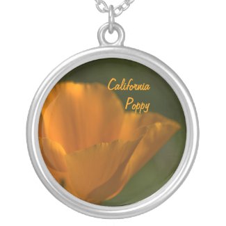 California Poppy Necklace necklace