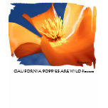 California Poppy Tank Tee Shirt