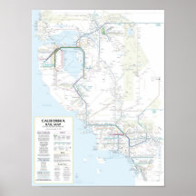 California Rail Map v1.01 Print