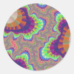 California Rainbow Gear Large Round Stickers stickers