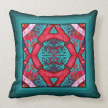 California Red Gorgonian Coral Pillow