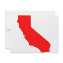California Red State invitations by LSDmeCom California Red State invitations