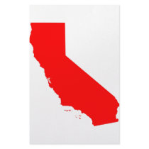 California Red State stationery