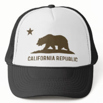 California Republic - Basic - Brown Trucker Hat