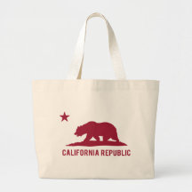 California Republic - Basic - Red Tote Bags