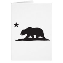 California Republic Bear - Black cards
