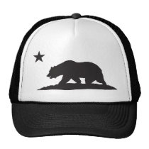 California Republic Bear - Black hats
