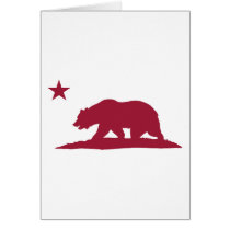 California Republic Bear - Red cards