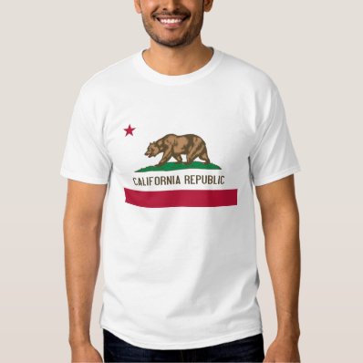 California Republic Bear State Flag T-shirt