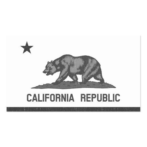 California Republic (Black) Business Cards