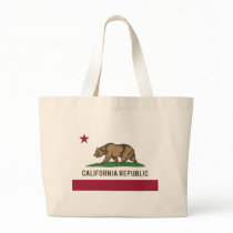 California Republic Flag - Color Canvas Bags