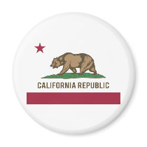 California Republic Flag - Color Magnets