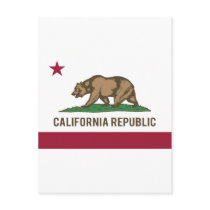 California Republic Flag - Color Postcards