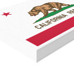 California Republic Flag Stretched Canvas Prints