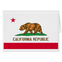 California Republic State Flag Cards