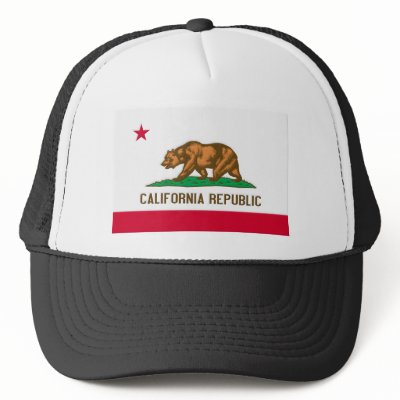 California Republic State Flag Trucker Hats