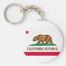 California Republic State Flag Keychain