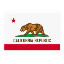 California Republic State Flag Post Cards