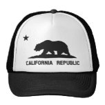 California Republic State Flag Trucker Hat (black)