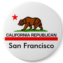 California Republican 2010 6" Button