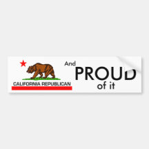 California Republican 2010 Bumper Sticker